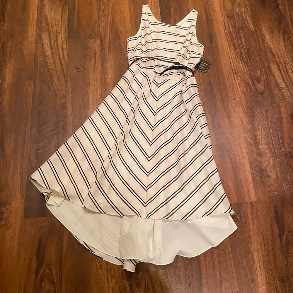 Alex Marie New With Tags Hi-Lo Belted Dress